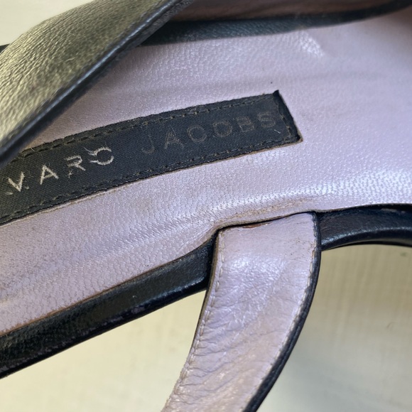 Adorable & Sexy Vintage Marc Jacob’s Black Slingback Heels 👠 with Balls on Toes - Picture 6 of 16